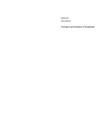 خرید و دانلود نسخه کامل کتاب Formation and Evolution of Exoplanets