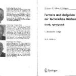 خرید و دانلود نسخه کامل کتاب Formeln Und Aufgaben Zur Technischen Mechanik 3: Kinetik, Hydrodynamik
