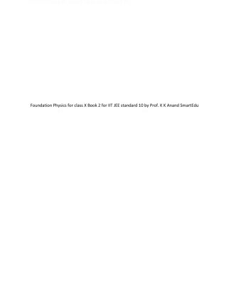خرید و دانلود نسخه کامل کتاب Foundation Physics for class X Book 2 for IIT JEE standard 10