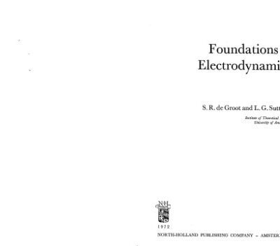 خرید و دانلود نسخه کامل کتاب Foundations of Electrodynamics