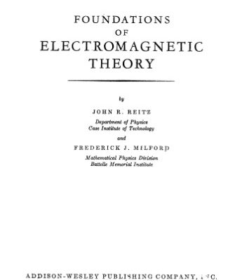 خرید و دانلود نسخه کامل کتاب Foundations of Electromagnetic Theory (Addison-Wesley series in Physics)