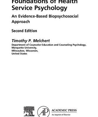 خرید و دانلود نسخه کامل کتاب Foundations of Health Service Psychology: An Evidence-Based Biopsychosocial Approach