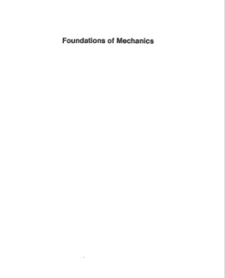 خرید و دانلود نسخه کامل کتاب Foundations of Mechanics: 2nd Edition