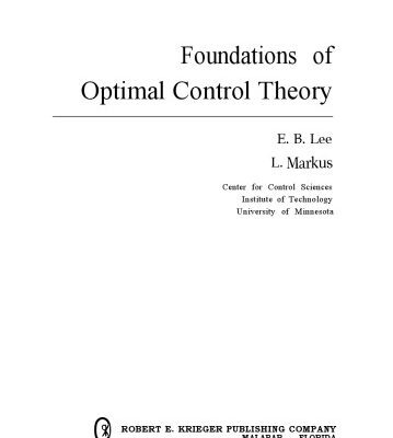 خرید و دانلود نسخه کامل کتاب Foundations of Optimal Control Theory
