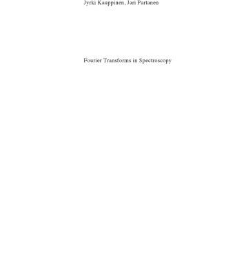 خرید و دانلود نسخه کامل کتاب Fourier Transforms In Spectroscopy