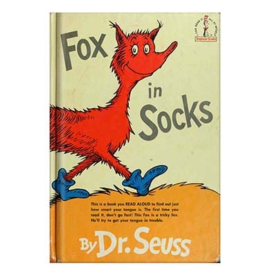 خرید و دانلود نسخه کامل کتاب Fox in Socks by Dr. Seuss