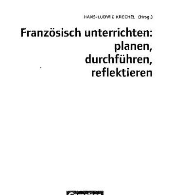 خرید و دانلود نسخه کامل کتاب Französisch unterrichten: planen, durchführen, reflektieren