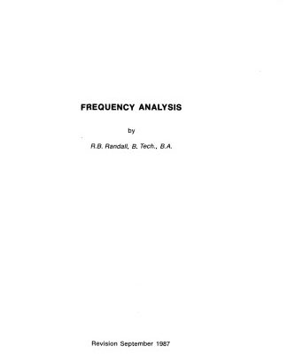 خرید و دانلود نسخه کامل کتاب Frequency Analysis