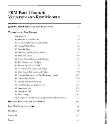 خرید و دانلود نسخه کامل کتاب FRM Part I Book 4: Valuation and risk models (2013 SchweserNotes)