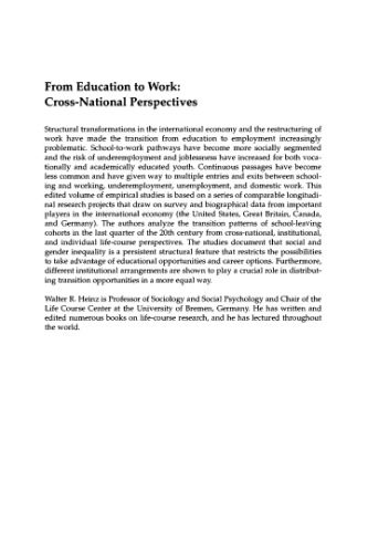 خرید و دانلود نسخه کامل کتاب From Education to Work: Cross National Perspectives_68cbe17c2e31b.jpeg خرید و دانلود نسخه کامل کتاب From Education to Work: Cross National Perspectives