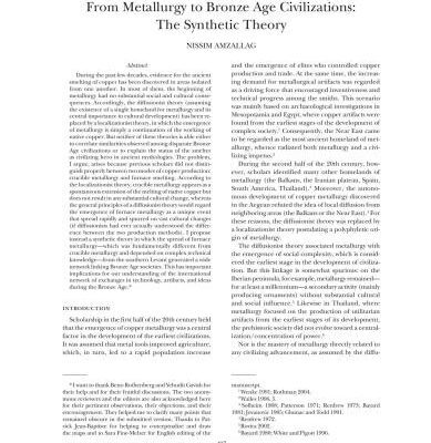 خرید و دانلود نسخه کامل کتاب From Metallurgy to Bronze Age Civilizations: The Synthetic Theory