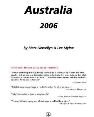 خرید و دانلود نسخه کامل کتاب Frommer’s Australia 2006 (Frommer’s Complete)