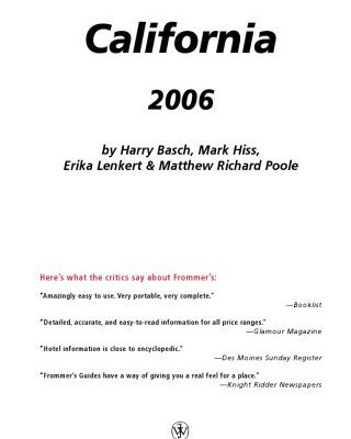خرید و دانلود نسخه کامل کتاب Frommer’s California 2006 (Frommer’s Complete)