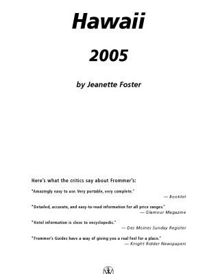 خرید و دانلود نسخه کامل کتاب Frommer’s Hawaii 2005 (Frommer’s Complete)