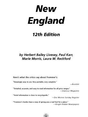 خرید و دانلود نسخه کامل کتاب Frommer’s New England  (2004) (Frommer’s Complete)
