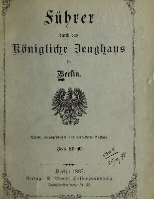 خرید و دانلود نسخه کامل کتاب Führer durch das Königliche Zeughaus in Berlin