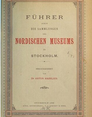 خرید و دانلود نسخه کامل کتاب Führer durch die Sammlungen des Nodischen Museums in Stockholm