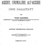 خرید و دانلود نسخه کامل کتاب Führer in Aussee, Grundlsee, Alt-Aussee und Hallstatt