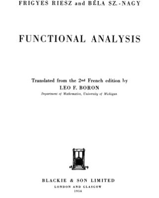 خرید و دانلود نسخه کامل کتاب Functional analysis