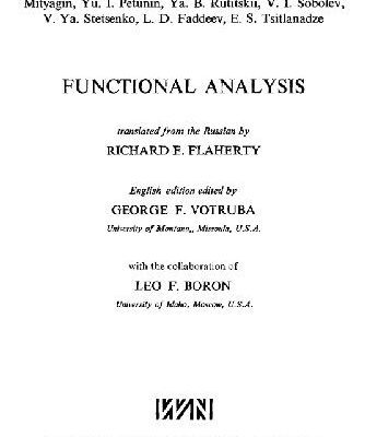 خرید و دانلود نسخه کامل کتاب Functional analysis