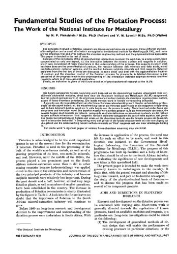 خرید و دانلود نسخه کامل کتاب Fundamental Studies of the Flotation Process: The Work of the National Institute for Metallurgy_68c250746e8c2.jpeg خرید و دانلود نسخه کامل کتاب Fundamental Studies of the Flotation Process: The Work of the National Institute for Metallurgy