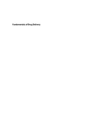خرید و دانلود نسخه کامل کتاب Fundamentals of Drug Delivery