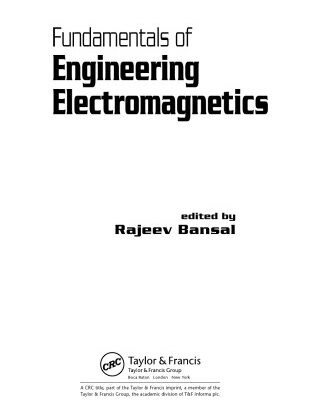 خرید و دانلود نسخه کامل کتاب Fundamentals of Engineering Electromagnetics
