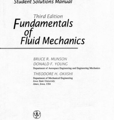 خرید و دانلود نسخه کامل کتاب Fundamentals of Fluid Mechanics, Student Solutions Manual