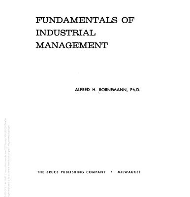 خرید و دانلود نسخه کامل کتاب Fundamentals of industrial management