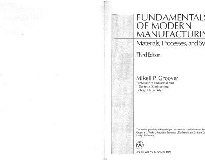 خرید و دانلود نسخه کامل کتاب Fundamentals of Modern Manufacturing: Materials, Processes, and Systems