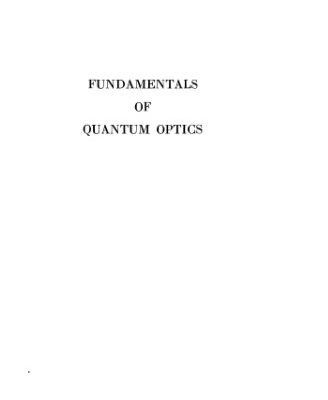 خرید و دانلود نسخه کامل کتاب Fundamentals of quantum optics