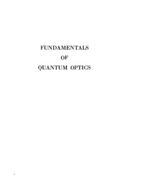 خرید و دانلود نسخه کامل کتاب Fundamentals of Quantum Optics