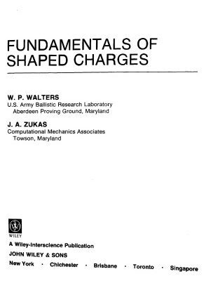خرید و دانلود نسخه کامل کتاب Fundamentals of Shaped Charges