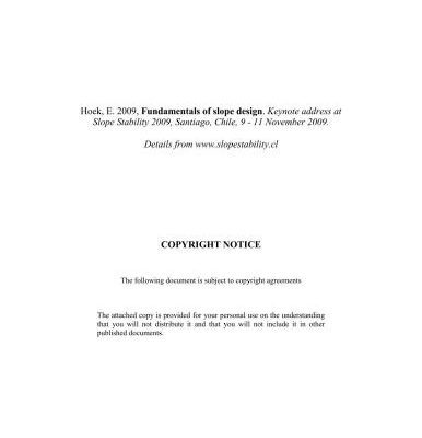 خرید و دانلود نسخه کامل کتاب Fundamentals of slope design