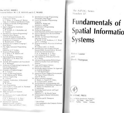 خرید و دانلود نسخه کامل کتاب Fundamentals of Spatial Information Systems (Apic Studies in Data Processing)