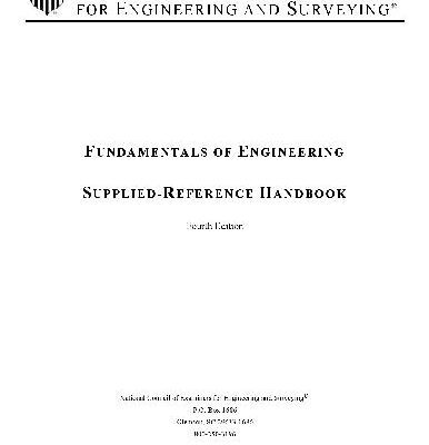 خرید و دانلود نسخه کامل کتاب Fundametals of Engineering Supplied Reference Handbook