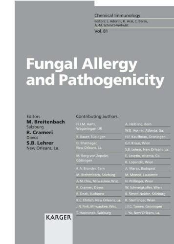 خرید و دانلود نسخه کامل کتاب Fungal Allergy and Pathogenicity (Chemical Immunology and Allergy)_68d07d5e40b68.jpeg خرید و دانلود نسخه کامل کتاب Fungal Allergy and Pathogenicity (Chemical Immunology and Allergy)