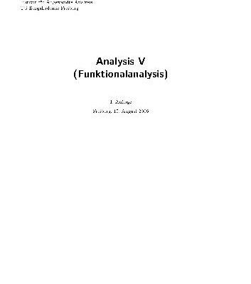 خرید و دانلود نسخه کامل کتاب Funktionalanalysis 009