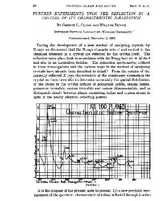 خرید و دانلود نسخه کامل کتاب Further Experiments upon the Reflection by a Crystal of Its Characteristic X-Radiation