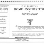 خرید و دانلود نسخه کامل کتاب FW Tamblyns’s Home Instructor in Penmanship