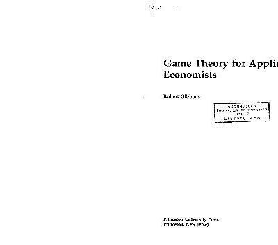 خرید و دانلود نسخه کامل کتاب Game Theory for Applied Economists