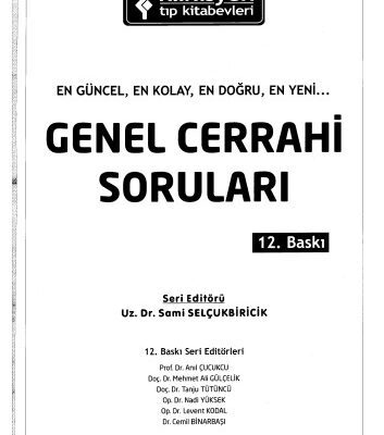 خرید و دانلود نسخه کامل کتاب Genel Cerrahi Soruları