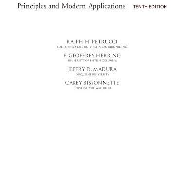 خرید و دانلود نسخه کامل کتاب General Chemistry: Principles and Modern Applications
