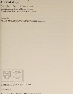 خرید و دانلود نسخه کامل کتاب General relativity and gravitation : proceedings of the 11th International Conference on General Relativity and Gravitation, Stockholm, July 6-12, 1986