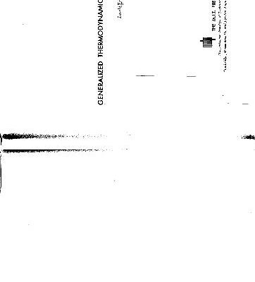 خرید و دانلود نسخه کامل کتاب generalized thermodynamics