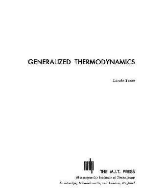 خرید و دانلود نسخه کامل کتاب Generalized thermodynamics