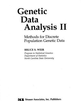 خرید و دانلود نسخه کامل کتاب Genetic Data Analysis II Methods for Discrete Population Genetic Data