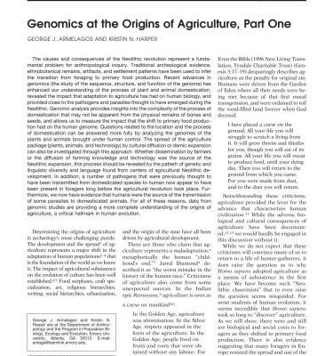 خرید و دانلود نسخه کامل کتاب Genomics at the Origins of Agriculture, Part One