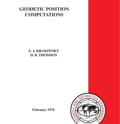 خرید و دانلود نسخه کامل کتاب Geodetic Position Computations