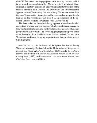 خرید و دانلود نسخه کامل کتاب Geography in Early Judaism and Christianity: The Book of Jubilees (Society for New Testament Studies Monograph Series)
